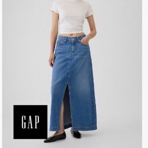 GAP Classic Blue Denim Long Skirt